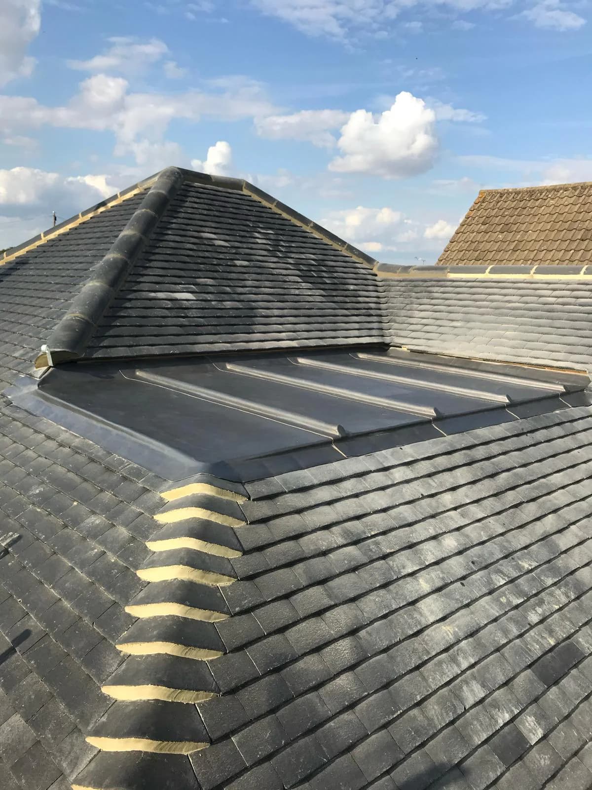 Completed chimney leadwork and flashing repair in Chelmsford