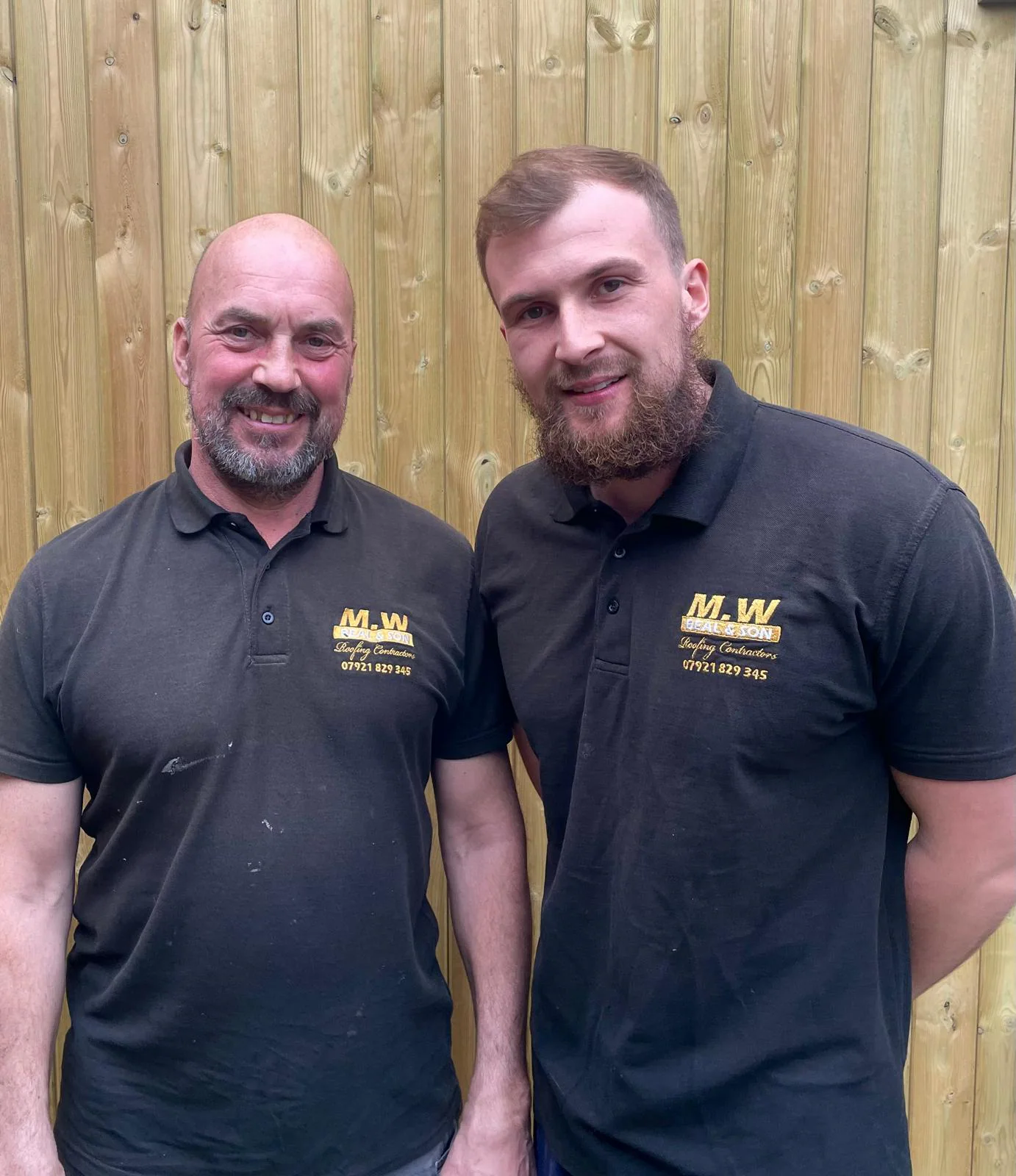 Matt and Joe Beal, the father and son roofing team behind M.W Beal & Son, based in Stock, Essex