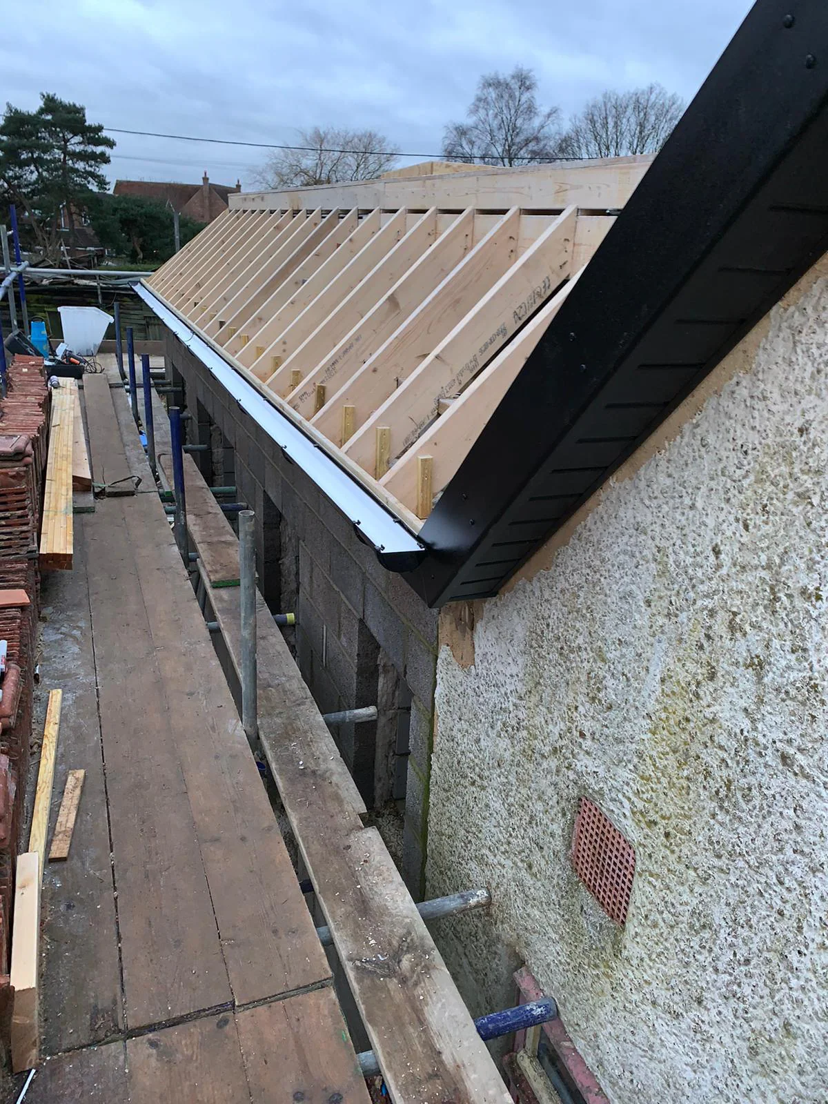 Fascia and soffit replacement by M.W. Beal & Son Essex roofers